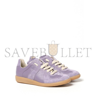 MAISON MARGIELA REPLICA LEATHER AND SUEDE SNEAKERS S58WS0109P1895